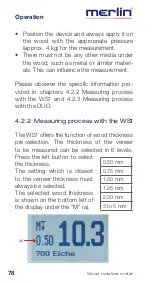 Предварительный просмотр 79 страницы Merlin DUO 25 Instruction Manual