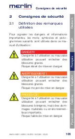 Предварительный просмотр 106 страницы Merlin DUO 25 Instruction Manual