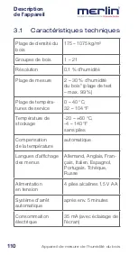 Предварительный просмотр 111 страницы Merlin DUO 25 Instruction Manual