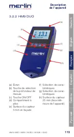 Предварительный просмотр 114 страницы Merlin DUO 25 Instruction Manual