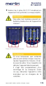 Предварительный просмотр 116 страницы Merlin DUO 25 Instruction Manual