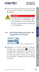 Предварительный просмотр 118 страницы Merlin DUO 25 Instruction Manual