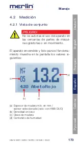 Предварительный просмотр 174 страницы Merlin DUO 25 Instruction Manual