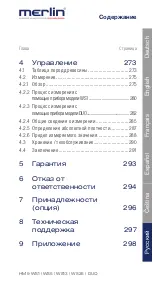 Предварительный просмотр 256 страницы Merlin DUO 25 Instruction Manual