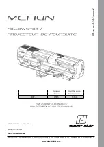 Merlin HMI 2500W FOLLOWSPOT Manual preview