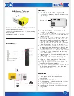 Merlin LCD Pocket Projector Manual preview