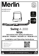 Merlin MGA Installation And Operating Instructions Manual preview