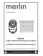 Merlin MRC950 Installation And Operating Instructions Manual preview