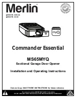 Merlin MS65MYQ Installation And Operating Instructions Manual предпросмотр