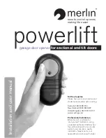 Merlin Powerlift User Manual preview