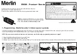 Merlin Premium+ E960M Instructions предпросмотр