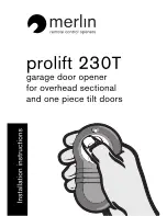 Merlin prolift 230T Installation Instructions Manual preview