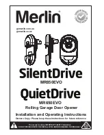 Merlin QuietDrive MR650EVO Installation And Operating Instructions Manual preview