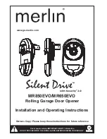 Merlin Silent Drive MR650EVO Installation And Operating Instructions Manual preview