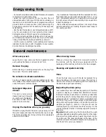 Preview for 10 page of Merloni AB 1030 C Instructions for  and use Instructions For Installation And Use Manual