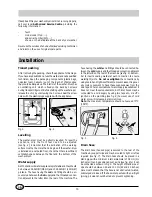 Preview for 12 page of Merloni AB 1030 C Instructions for  and use Instructions For Installation And Use Manual