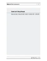 Merloni WASHING MACHINE AND WASHER-DRIER Technical Fitting Manual предпросмотр