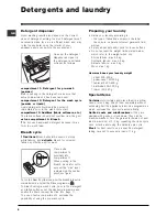 Предварительный просмотр 8 страницы Merloni WIE 147X Instructions For Use Manual