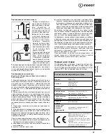 Предварительный просмотр 15 страницы Merloni WIE 147X Instructions For Use Manual