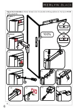 Preview for 7 page of MERLYN BLACK FRAMED SHOWER WALL Installation Instructions Manual