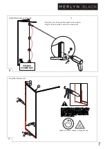 Preview for 8 page of MERLYN BLACK FRAMED SHOWER WALL Installation Instructions Manual