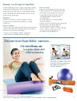 Preview for 7 page of Merrithew Health & Fitness STOTT PILATES Foam Roller Quick Start Manual