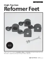 Preview for 1 page of Merrithew High-Traction Reformer Feet Owner'S Manual