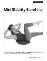 Merrithew Mini Stability Barrel Lite Owner'S Manual preview