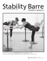 Merrithew Stability Barre Owner'S Manual preview