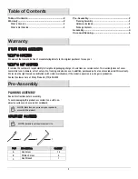 Preview for 2 page of Merry Product MPG-PT-41110WP Use And Care Manual