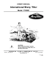 Merry Tiller IT950IC Owner'S Manual preview