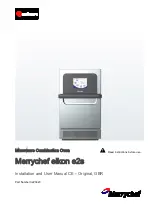 Merrychef eikon e2s Installation And User Manual preview