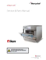 Preview for 1 page of Merrychef eikon e4 Service & Parts Manual