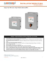 Mersen Surge-Trap STZ series Installation Instructions Manual предпросмотр