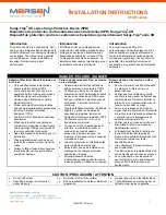 Mersen Surge-Trap XR Series Installation Instructions preview