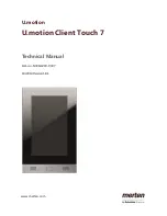 Preview for 1 page of merten U.motion Client Touch 7 Technical Manual