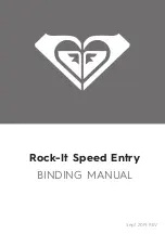 Preview for 1 page of Mervin Rock-It Speed Entry Binding Manual