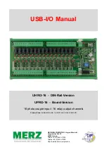 Merz UHRO-16 Manual preview