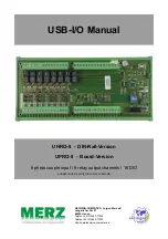 Preview for 1 page of Merz UHRO-8 Manual