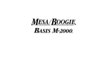 Mesa/Boogie Basis M-2000 Quick Start Manual предпросмотр