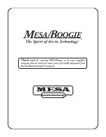 Preview for 39 page of Mesa/Boogie Bass Prodigy Owner'S Manual