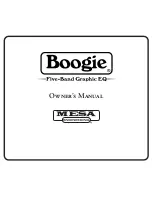 Предварительный просмотр 1 страницы Mesa/Boogie Boogie Owner'S Manual