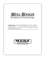 Предварительный просмотр 54 страницы Mesa/Boogie JP-2C Owner'S Manual