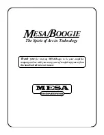 Preview for 23 page of Mesa/Boogie M-PULSE Owner'S Manual