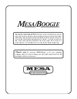 Preview for 45 page of Mesa/Boogie TriAxis Owner'S Manual