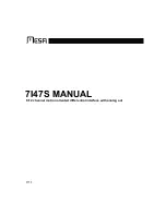 Preview for 1 page of Mesa 7I47S Manual