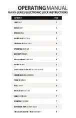 Preview for 2 page of Mesa MAWS Series Operating Manual