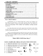 Preview for 2 page of Mesa MAWS2113E Operating And Installtion Instructions