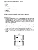 Preview for 6 page of Mesa MAWS2113E Operating And Installtion Instructions