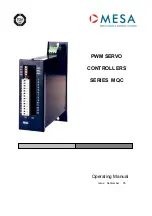 Предварительный просмотр 1 страницы Mesa MQC 0506 Operating Manual